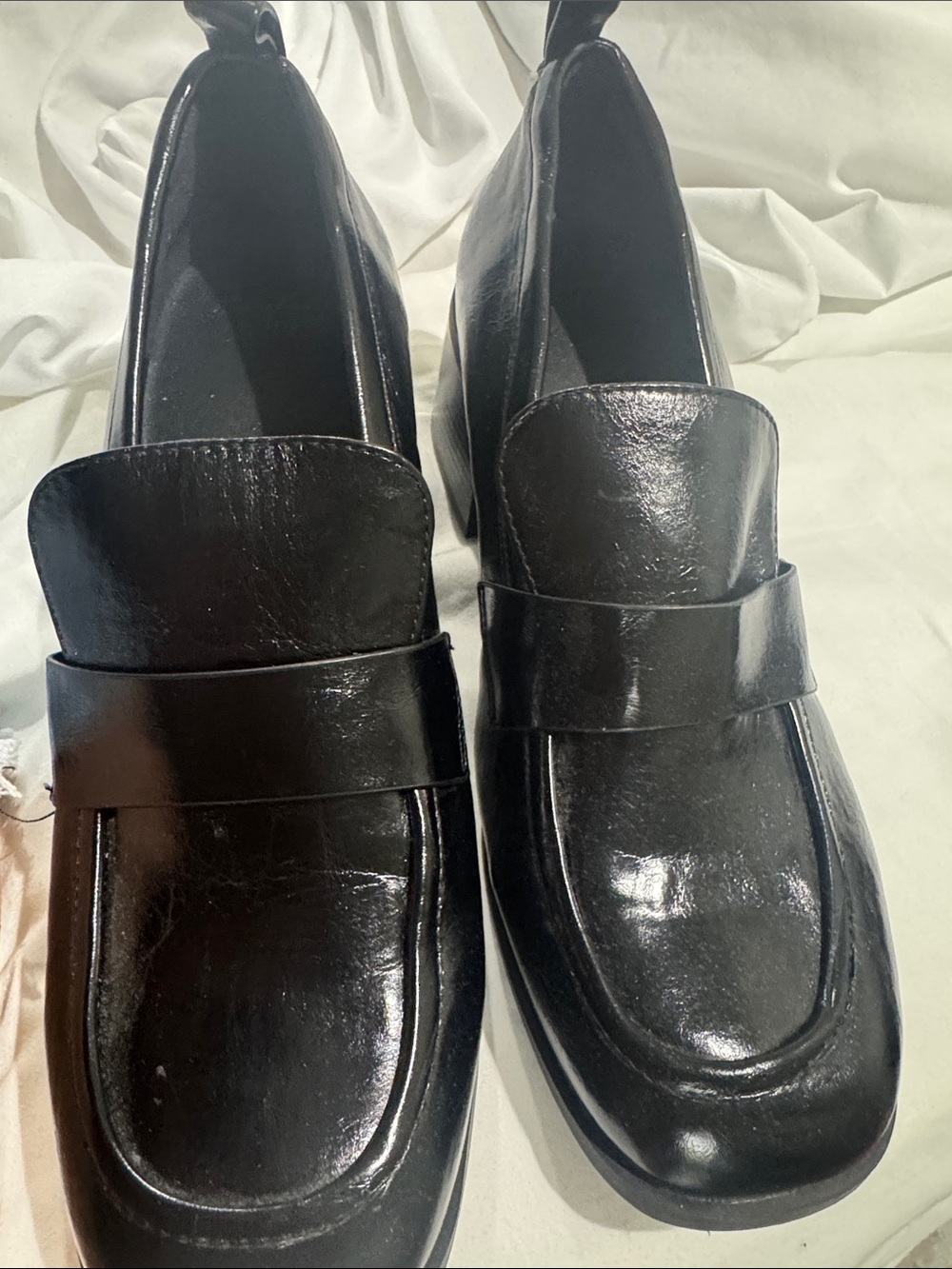 Abercrombie & Fitch Black Leather Penny Loafers for Men - Picture 4 of 4